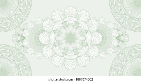 Ornament watermark. wavy subtle curves. Illustration. Complex design. 