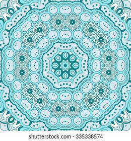 Ornamental abstract background. Round pattern. Vector art