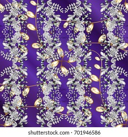 Ornamental abstract background. Vector illustration. Oriental vector classic and golden pattern.