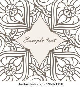Ornamental abstract card.