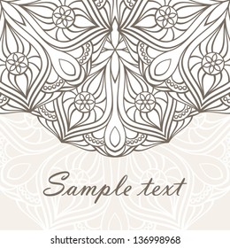 Ornamental abstract card.