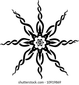 Ornamental abstract sign