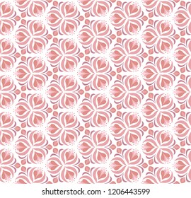Ornamental Arabesque floral tiles seamless vector pattern. Abstract Flower Background.