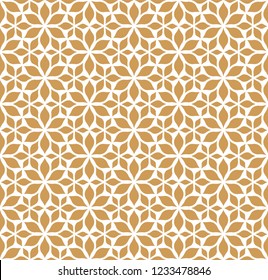 Ornamental Arabesque floral tiles seamless vector pattern. Abstract Flower Background.