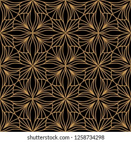 Ornamental Arabesque floral tiles seamless vector pattern. Abstract Flower Background.