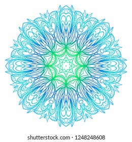 Ornamental arabic pattern with mandala. Vintage vector for print or web design. Invitation, wedding card, national design.
