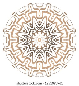 Ornamental arabic pattern with mandala. Vintage vector for print or web design. Invitation, wedding card, national design.