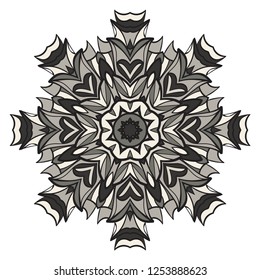 Ornamental arabic pattern with mandala. Vintage vector for print or web design. Invitation, wedding card, national design.