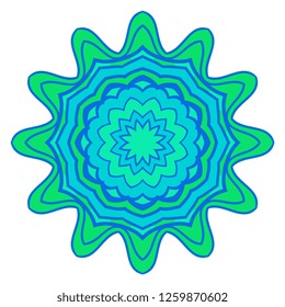 Ornamental arabic pattern with mandala. Vintage vector for print or web design. Invitation, wedding card, national design.