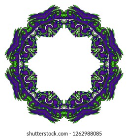 Ornamental arabic pattern with mandala. Vintage vector for print or web design. Invitation, wedding card, national design.