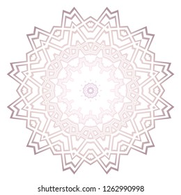 Ornamental arabic pattern with mandala. Vintage vector for print or web design. Invitation, wedding card, national design.