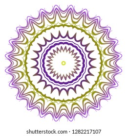 Ornamental arabic pattern with mandala. Vintage vector for print or web design. Invitation, wedding card, national design.