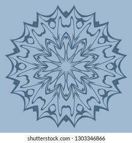 Ornamental Arabic Pattern With Mandala. Vintage Vector For Print Or Web Design. Invitation, Wedding Card, National Design. Pastel color.