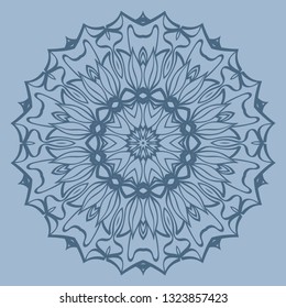 Ornamental Arabic Pattern With Mandala. Vintage Vector For Print Or Web Design. Invitation, Wedding Card, National Design. Pastel color.