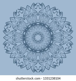 Ornamental Arabic Pattern With Mandala. Vintage Vector For Print Or Web Design. Invitation, Wedding Card, National Design. Pastel color.