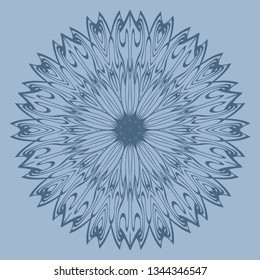 Ornamental Arabic Pattern With Mandala. Vintage Vector For Print Or Web Design. Invitation, Wedding Card, National Design. Pastel color.