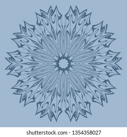 Ornamental Arabic Pattern With Mandala. Vintage Vector For Print Or Web Design. Invitation, Wedding Card, National Design. Pastel color.