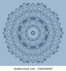 Ornamental Arabic Pattern With Mandala. Vintage Vector For Print Or Web Design. Invitation, Wedding Card, National Design. Pastel color.