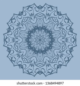Ornamental Arabic Pattern With Mandala. Vintage Vector For Print Or Web Design. Invitation, Wedding Card, National Design. Pastel color.