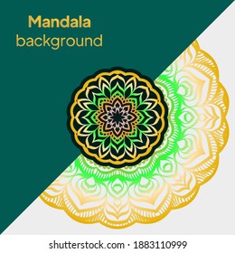 Ornamental arabic pattern with mandala. Vintage vector for print or web design. Invitation, wedding card, national design.