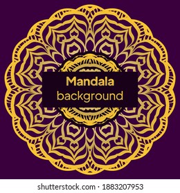 Ornamental arabic pattern with mandala. Vintage vector for print or web design. Invitation, wedding card, national design.