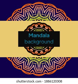 Ornamental arabic pattern with mandala. Vintage vector for print or web design. Invitation, wedding card, national design.
