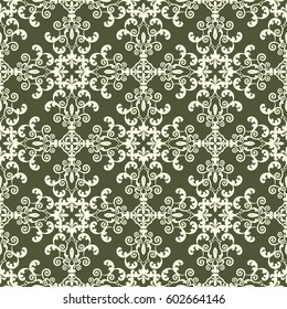 Ornamental arabic seamless pattern background.