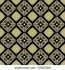 Ornamental art deco seamless pattern. Template for design. Vector illustration eps10