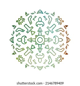 ornamental art design vector illustration