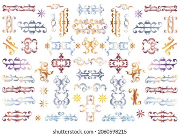 Ornamental art set victorian style