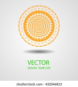 Ornamental Asian Mandala. Vector.