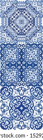 Ornamental azulejo portugal tiles decor. Vector seamless pattern theme. Kitchen design. gorgeous flower folk print for linens, smartphone cases, scrapbooking, bags or T-shirts.