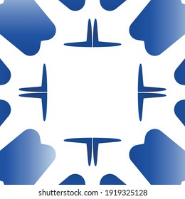 Ornamental azulejo portugal tiles decor. Modern design. Vector seamless pattern flyer. Blue gorgeous flower folk print for linens, smartphone cases, scrapbooking, bags or T-shirts.