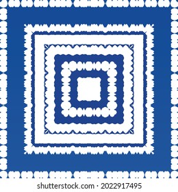 Ornamental azulejo portugal tiles decor. Fashionable design. Vector seamless pattern texture. Blue gorgeous flower folk print for linens, smartphone cases, scrapbooking, bags or T-shirts.