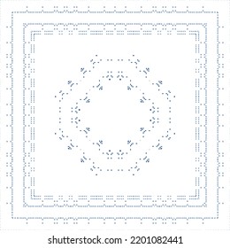Ornamental azulejo portugal tiles decor. Vector seamless pattern watercolor. Bathroom design. Blue gorgeous flower folk print for linens, smartphone cases, scrapbooking, bags or T-shirts.