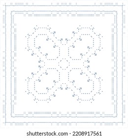 Ornamental azulejo portugal tiles decor. Vector seamless pattern watercolor. Bathroom design. Blue gorgeous flower folk print for linens, smartphone cases, scrapbooking, bags or T-shirts.