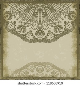 Ornamental background. Abstract vintage pattern