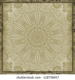 Ornamental background. Abstract vintage pattern