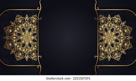 ornamental background with mandala, vector design