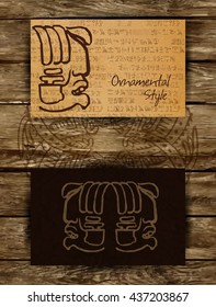 Ornamental background with National American element