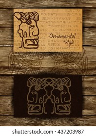 Ornamental background with National American element