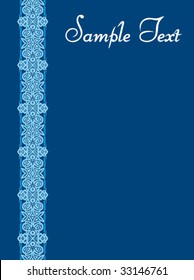 Ornamental background for paper file