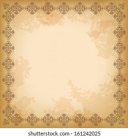 Ornamental background  with place for your text. Vector.