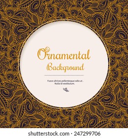 Ornamental Background. Vector Illustration.