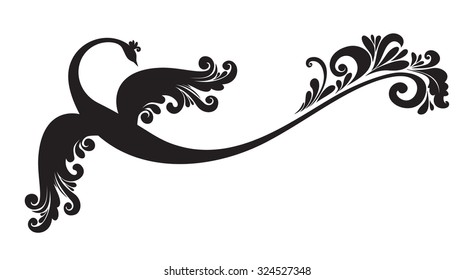Ornamental beautiful firebird