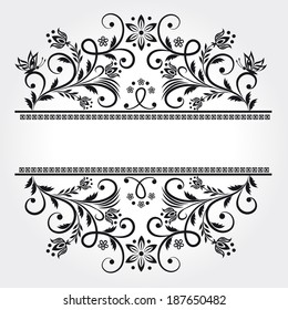 Ornamental black background