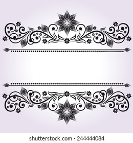 Ornamental black background
