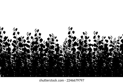 Ornamental black plant in the form of a hedge.Realistic garden shrub, seasonal bush, boxwood, tree crown bush foliage.For decorate of a park, a garden or a green fence.
