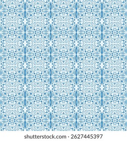Ornamental Blue and White Pattern