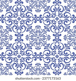 Ornamental blue and white patterns for any decor.